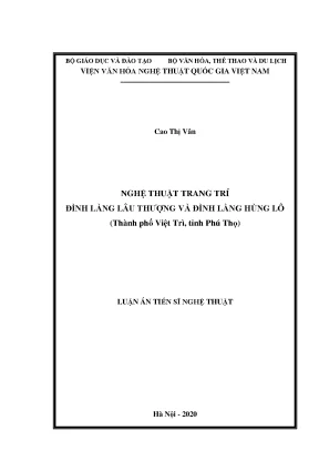 Nghệ Thuật Trang Trí Đình Làng Lâu Thượng và Hùng Lô tại 