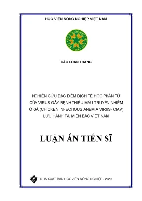 Nghiên cứu dịch tễ học phân tử virus thiếu máu truyền 
