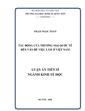 Tác động của thương mại quốc tế đến việc làm tại Việt Nam