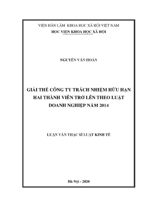 Giải thể công ty TNHH hai thành viên theo luật doanh
