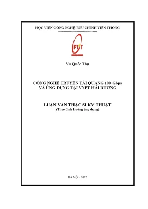 Công nghệ truyền tải quang 100 Gbps và ứng dụng tại VNPT 