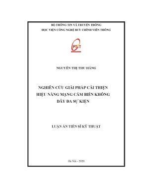 Giải pháp nâng cao hiệu năng mạng cảm biến không dây đa 
