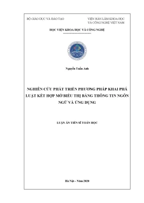 Phát triển phương pháp khai phá luật kết hợp thông tin 