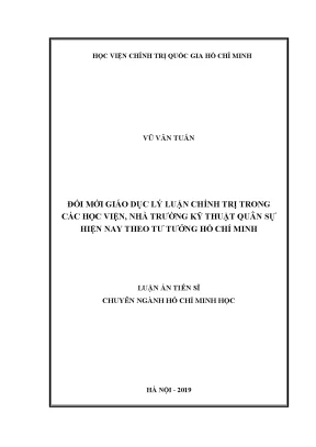 Đổi mới giáo dục lý luận chính trị trong học viện kỹ 