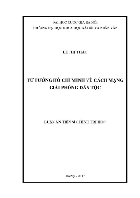 Tư tưởng Hồ Chí Minh về cách mạng giải phóng dân tộc