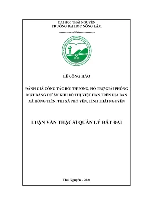 Đánh giá công tác bồi thường và giải phóng mặt bằng dự