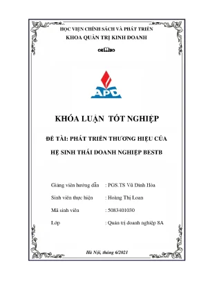 Phát triển thương hiệu cho hệ sinh thái doanh nghiệp BestB
