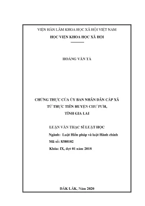 Chứng thực ủy ban nhân dân cấp xã tại huyện Chư Pưh, Gia 