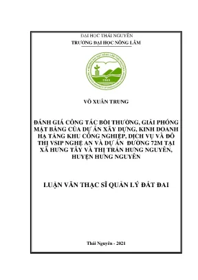 Đánh giá công tác bồi thường giải phóng mặt bằng dự án