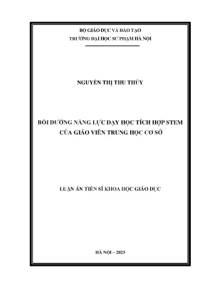 Nâng cao năng lực dạy học STEM cho giáo viên trung học cơ sở