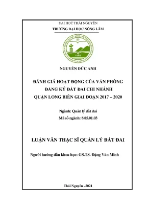 Đánh giá hoạt động văn phòng đăng ký đất đai quận Long
