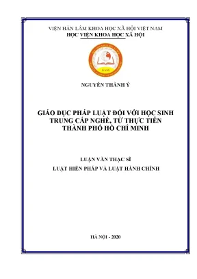 Nghiên cứu giáo dục pháp luật cho học sinh trung cấp 