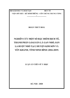 Nghiên cứu dịch tễ sán lá gan nhỏ và sán lá ruột nhỏ tại 
