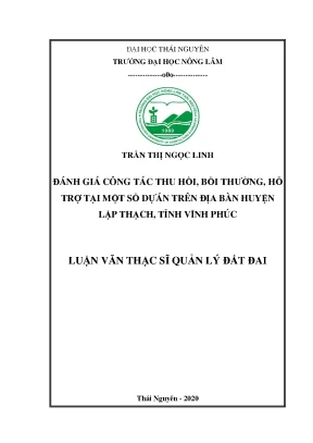 Đánh Giá Công Tác Thu Hồi Bồi Thường Tại Huyện Lập 
