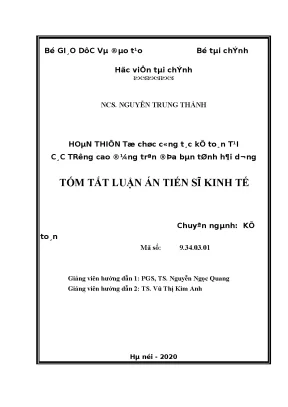Cải tiến công tác kế toán tại các trường cao đẳng Hải Dương