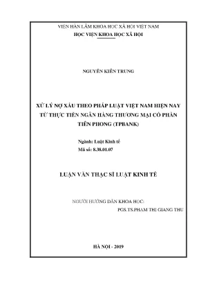 Xử Lý Nợ Xấu Theo Pháp Luật Việt Nam: Thực Tiễn Từ Ngân