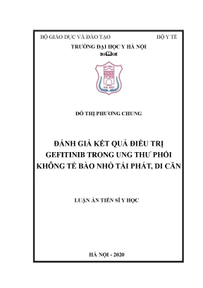 Đánh giá hiệu quả gefitinib trong điều trị ung thư phổi 