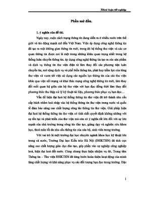 Nghiên cứu áp dụng phần mềm quản trị thư viện Libol tại 