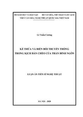 Biến Đổi và Kế Thừa Truyền Thống Trong Kịch Bản Chèo Của 
