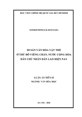 Di sản văn hóa vật thể ở Viêng Chăn: Thực trạng và bảo tồn
