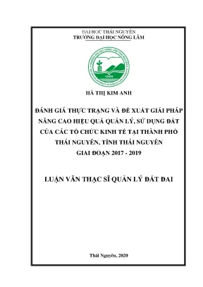Đánh giá và giải pháp nâng cao quản lý sử dụng đất tại