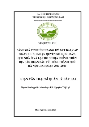Đánh giá tình hình đăng ký đất đai và cấp giấy chứng
