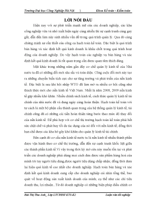 Kế toán bán hàng và xác định kết quả kinh doanh trong 