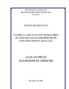Vai trò của nhà nước trong phát triển du lịch Việt Nam 