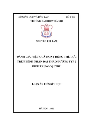 Đánh giá hiệu quả thể lực ở bệnh nhân đái tháo đường typ 