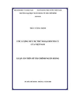 Tối ưu hóa mức dự trữ ngoại hối Việt Nam