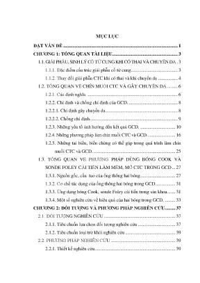 Tác dụng của sonde Foley cải tiến trong làm mềm cổ tử 