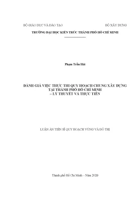 Đánh giá thực thi quy hoạch xây dựng tại TP.HCM: Lý 