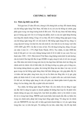 Nâng cao năng lực cạnh tranh ngân hàng thương mại Việt