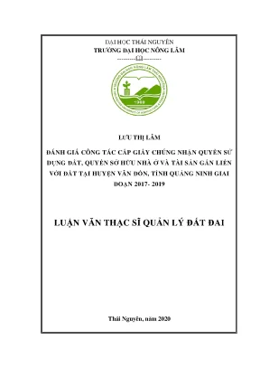 Đánh giá công tác cấp giấy chứng nhận quyền sử dụng đất 