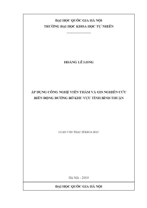 Nghiên cứu biến động đường bờ tỉnh Bình Thuận bằng công 