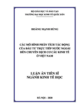 Phân Tích Tác Động Đầu Tư Trực Tiếp Nước Ngoài Đến Cơ