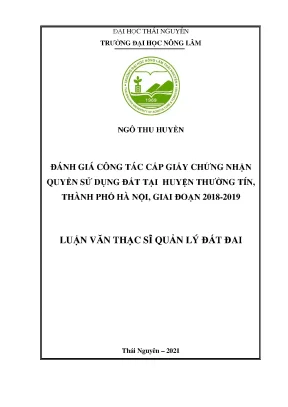 Đánh giá công tác cấp giấy chứng nhận quyền sử dụng đất