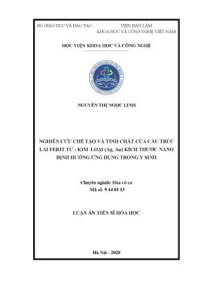 Nghiên cứu cấu trúc lai ferit từ kim loại nano ứng dụng 