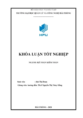 Cải thiện kế toán vốn bằng tiền tại Công ty Cổ phần Vận 