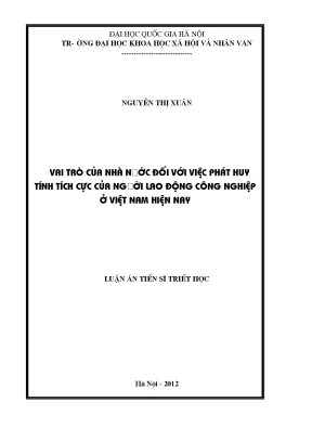 Vai trò của nhà nước trong việc phát huy tính tích cực 