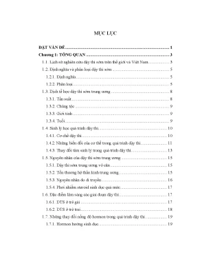 Nghiên cứu dậy thì sớm trung ương: Đặc điểm lâm sàng và