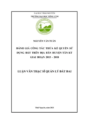 Đánh giá công tác thừa kế quyền sử dụng đất tại huyện 
