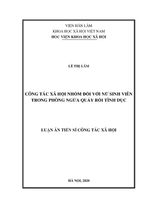 Nghiên cứu công tác xã hội giúp nữ sinh viên phòng ngừa 