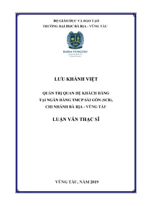 Nghiên cứu quản trị quan hệ khách hàng tại SCB Bà Rịa