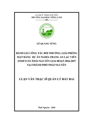 Đánh giá công tác bồi thường giải phóng mặt bằng dự án