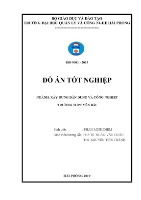 Đồ án tốt nghiệp ngành kiến trúc trường THPT Yên Bái