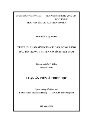 Triết lý nhân sinh trong truyện cổ tích Việt Nam của cư 