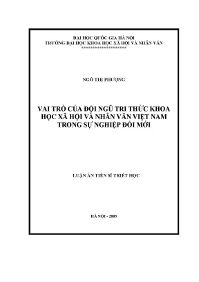 Vai trò của trí thức khoa học xã hội và nhân văn Việt 