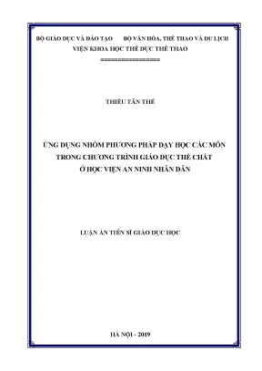 Phương pháp dạy học hiệu quả trong giáo dục thể chất tại 