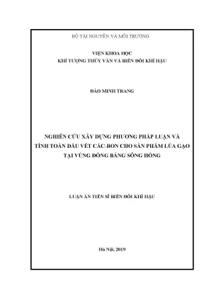 Phương pháp tính toán dấu vết các bon cho sản phẩm lúa 